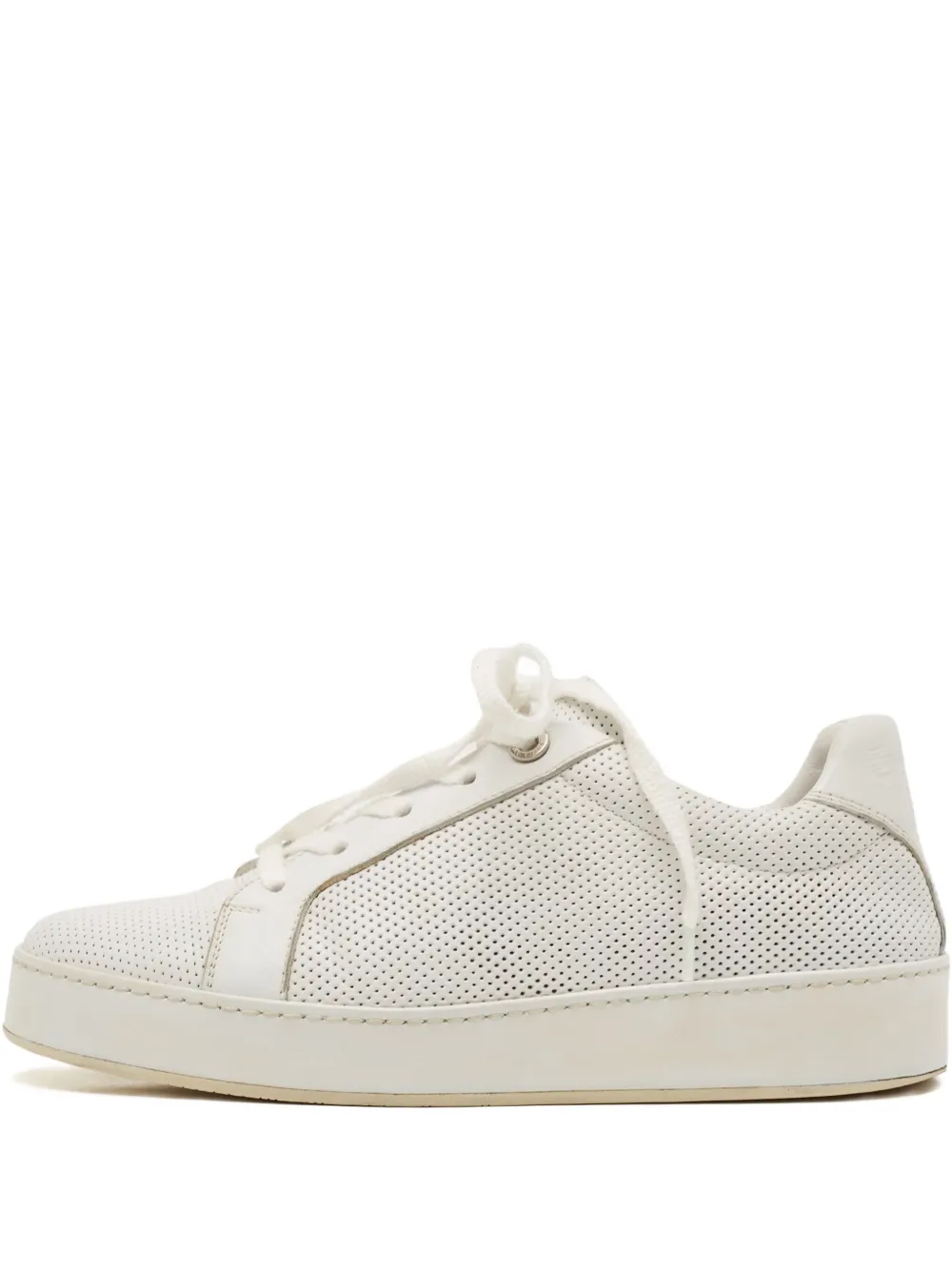 perforated leather sneakers