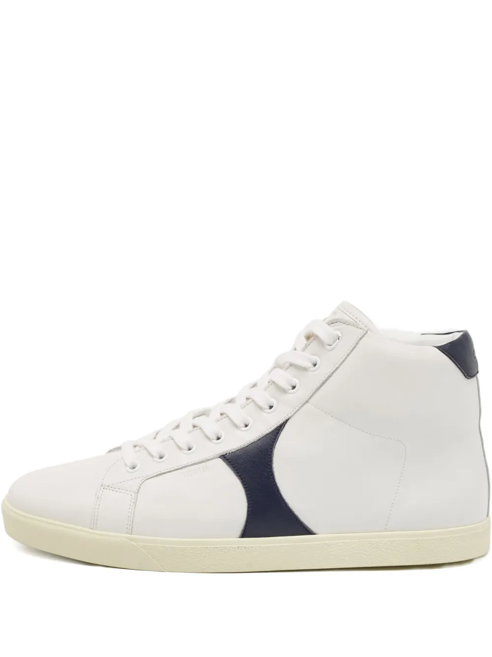Céline Pre-Owned leather high-top sneakers | White | Image 1
