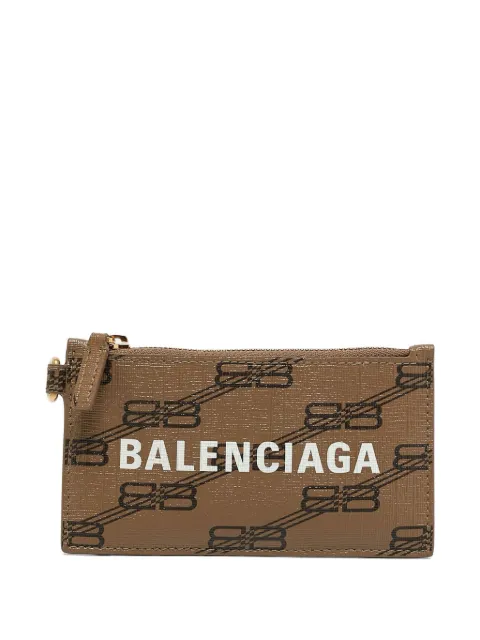 Balenciaga Pre-Owned BB 모노그램 캔버스 지갑