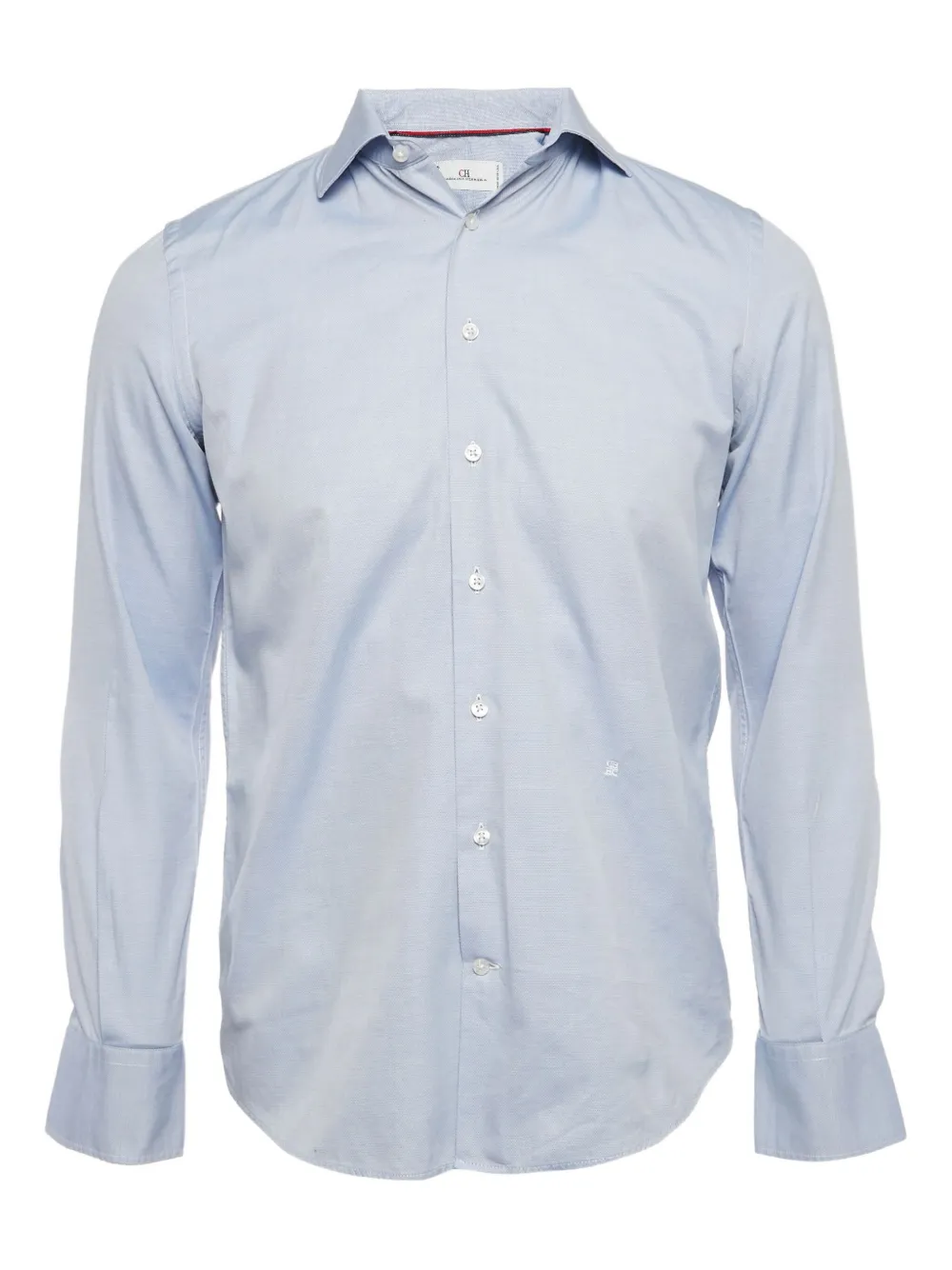 Carolina Herrera Vintage 2024 button-up cotton shirt - ブルー Carolina Herrera Vintage 2024 button-up cotton shirt - ブルー