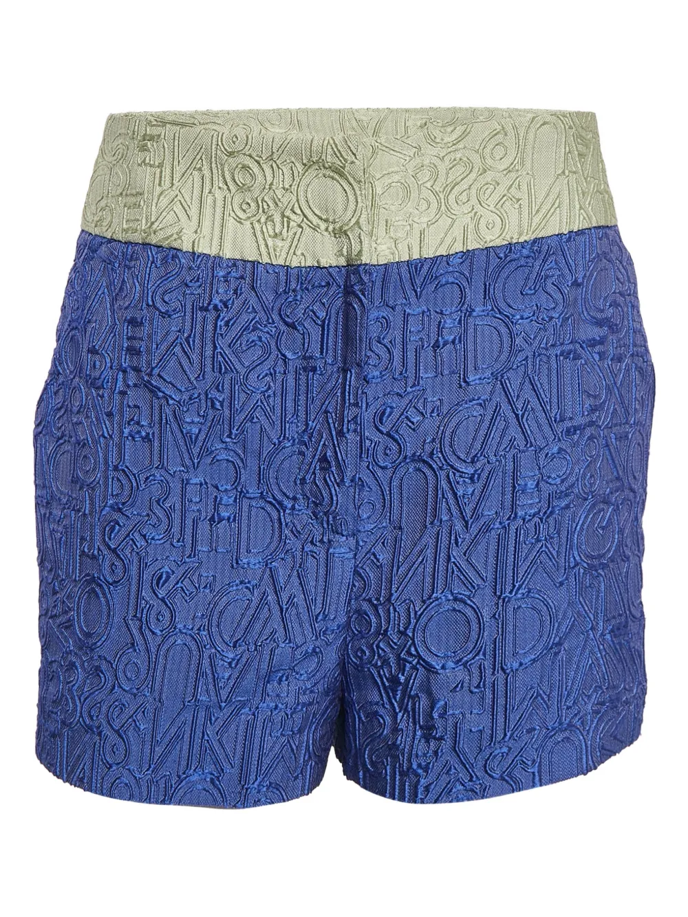 Mary Katrantzou Shorts con effetto jacquard - Blu
