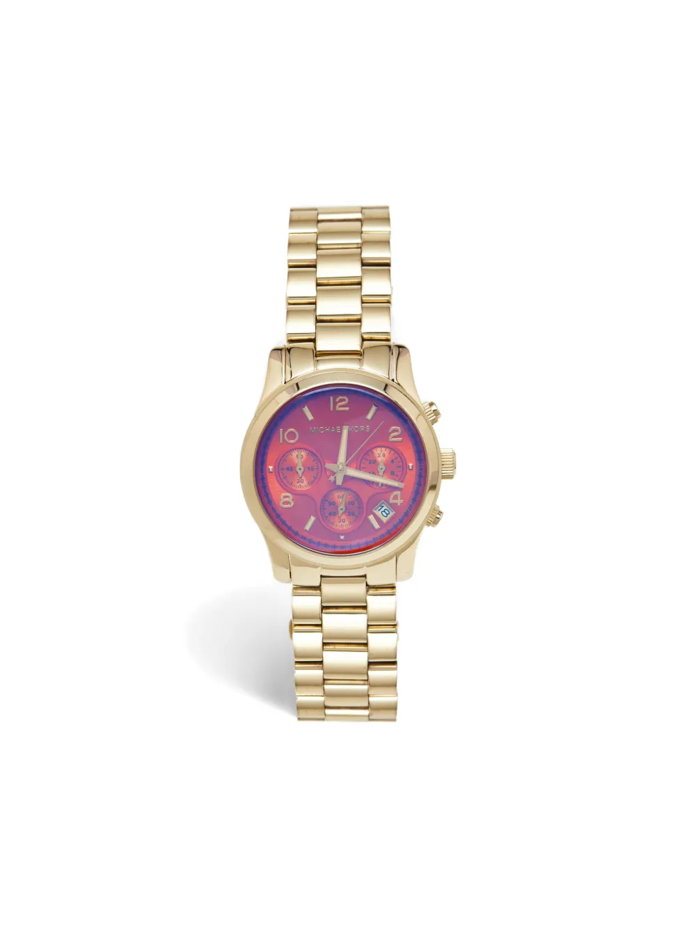 Michael Kors Gold Steel Chronograph 38mm - ピンク Michael Kors Gold Steel Chronograph 38mm - ピンク