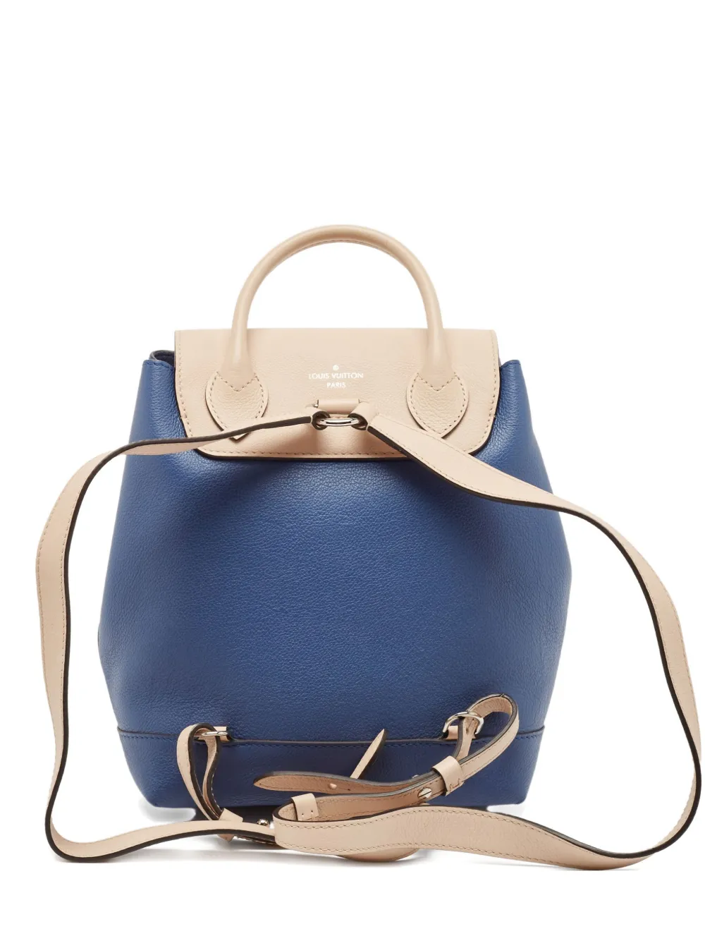 Louis Vuitton Pre-Owned Lock Me leather LV twist lock backpack - ブルー Louis Vuitton Pre-Owned Lock Me leather LV twist lock backpack - ブルー