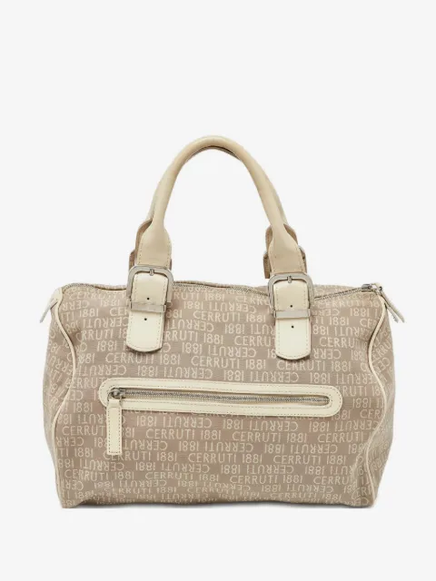 Cerruti 1881 pre-owned patent leather top handle bag