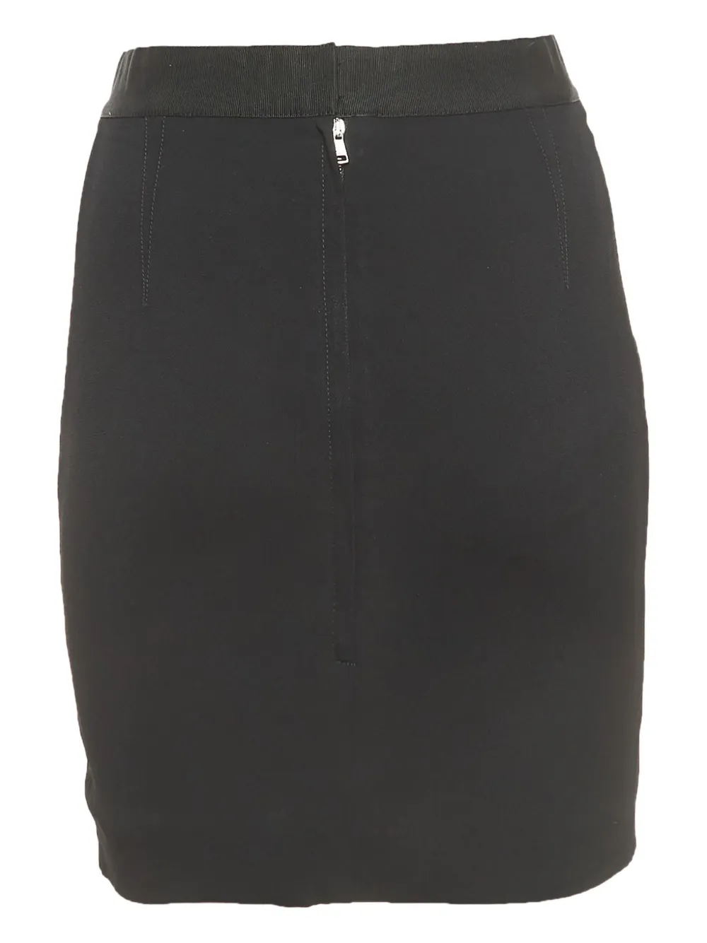 DOLCE & GABBANA Pre-owned Ruched Zipper Mini Skirt In Black