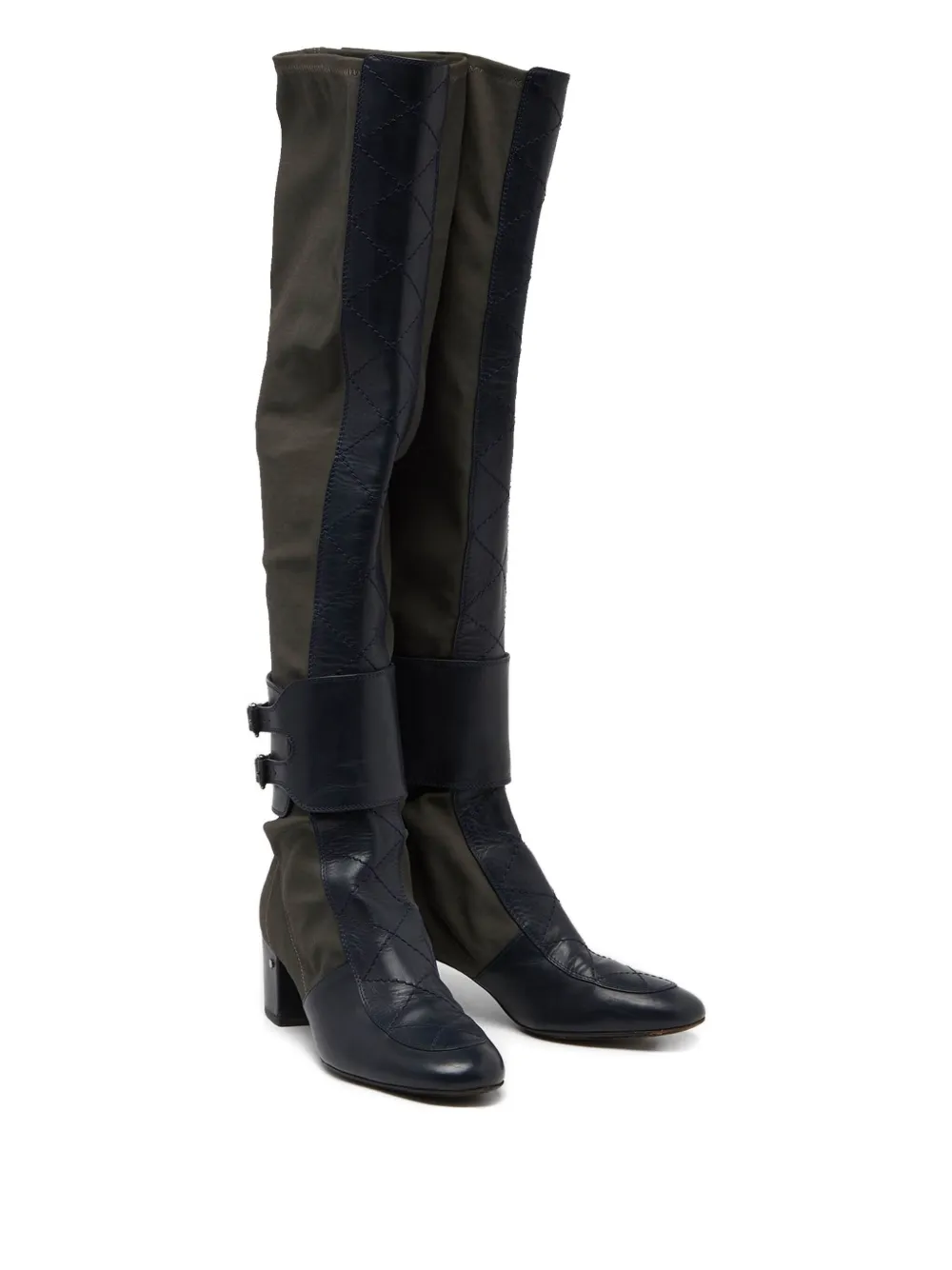 Laurence Dacade pre-owned 50mm quilted buckled boots | Image 2