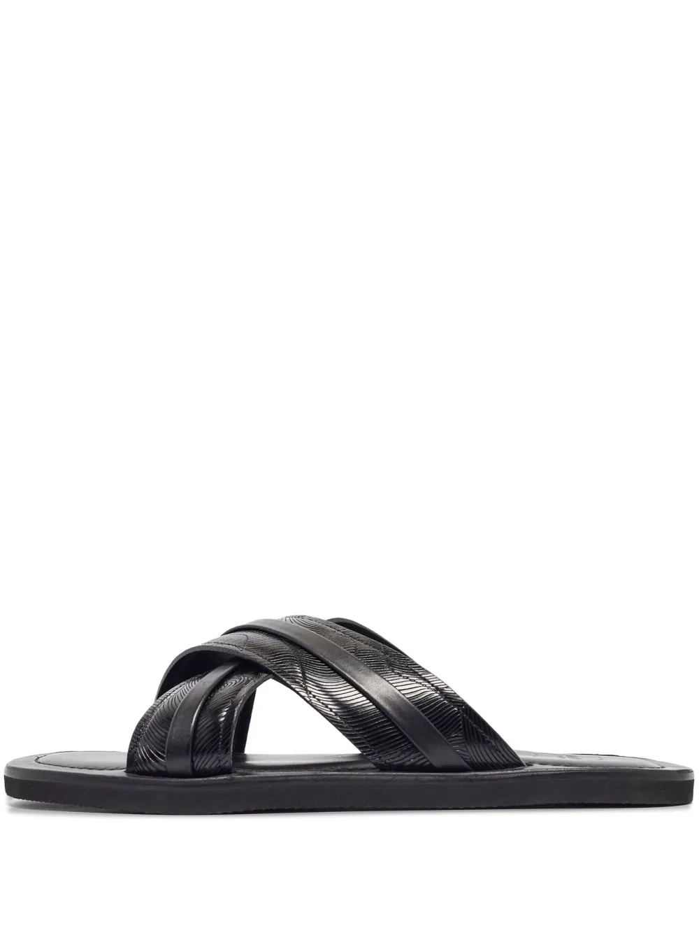 pre-owned Gabriel cross-strap leather sandals