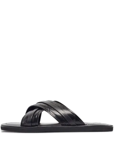 Malone Souliers pre-owned Gabriel cross-strap leather sandals