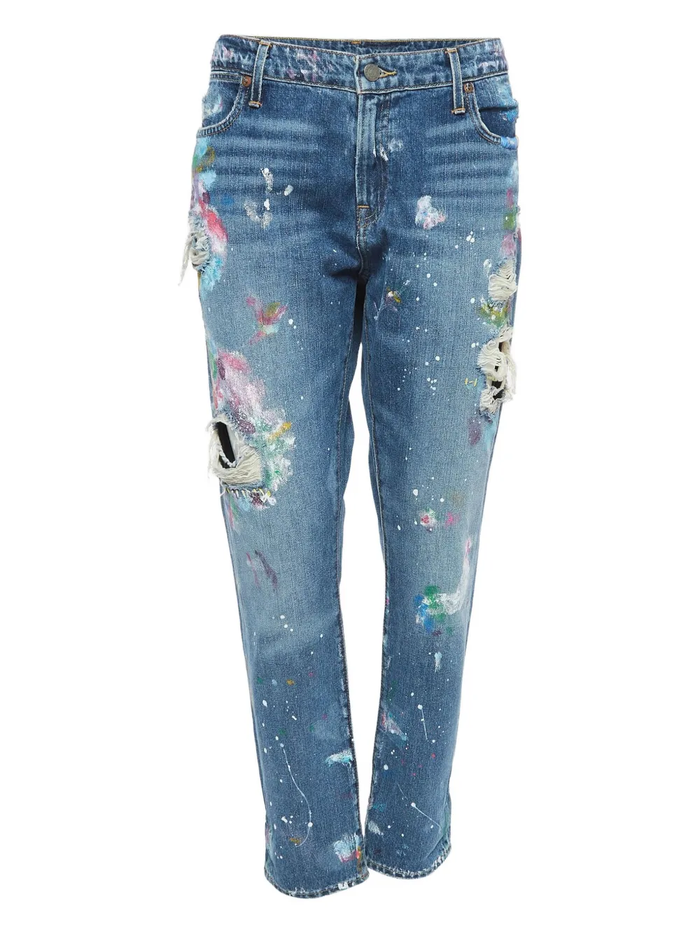Polo Ralph Lauren Vintage pre-owned paint-splatter jeans | Blue | Image 1