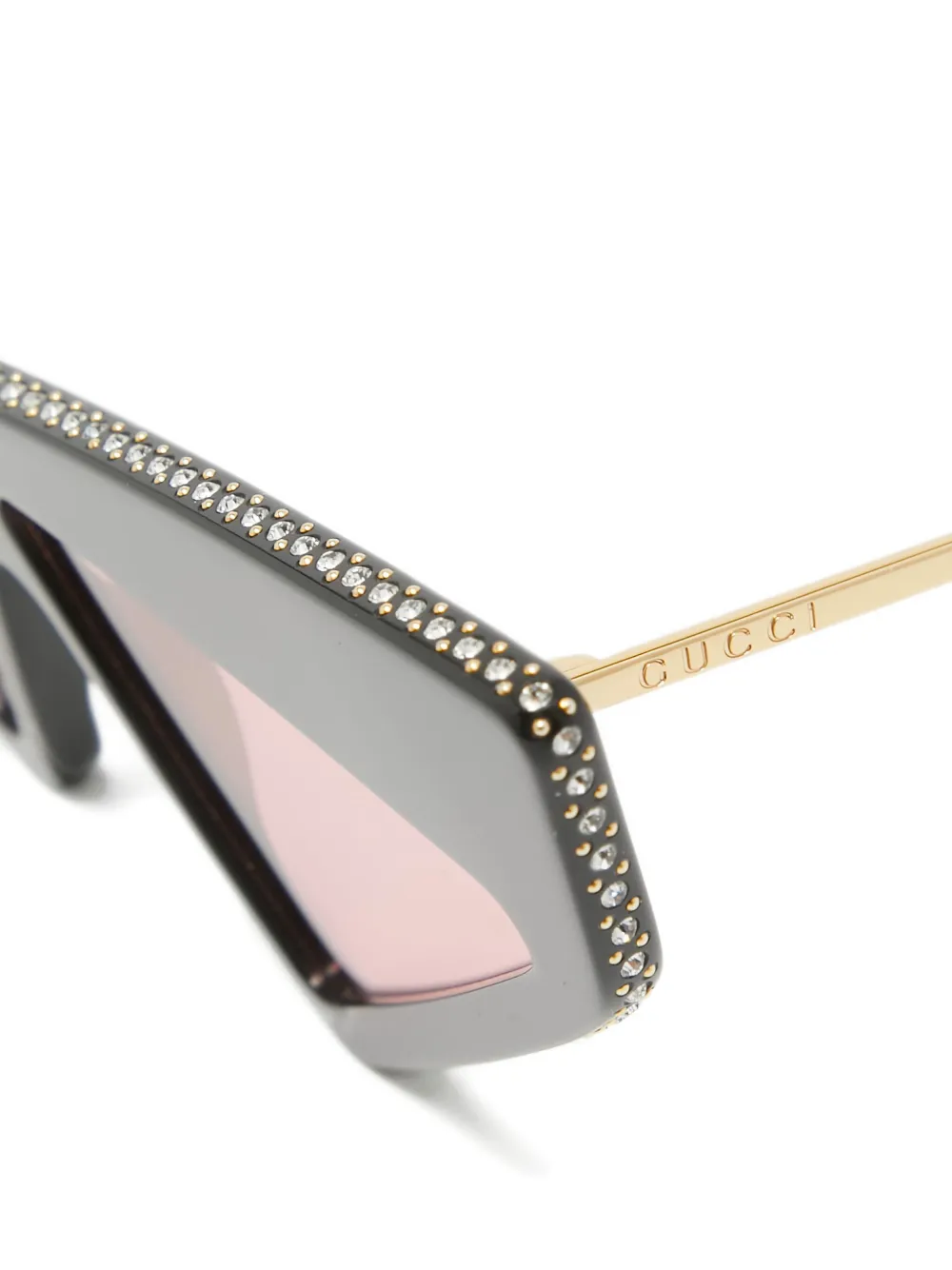 Gucci Pre-Owned cat eye-frame crystal-embellished sunglasses | Image 2