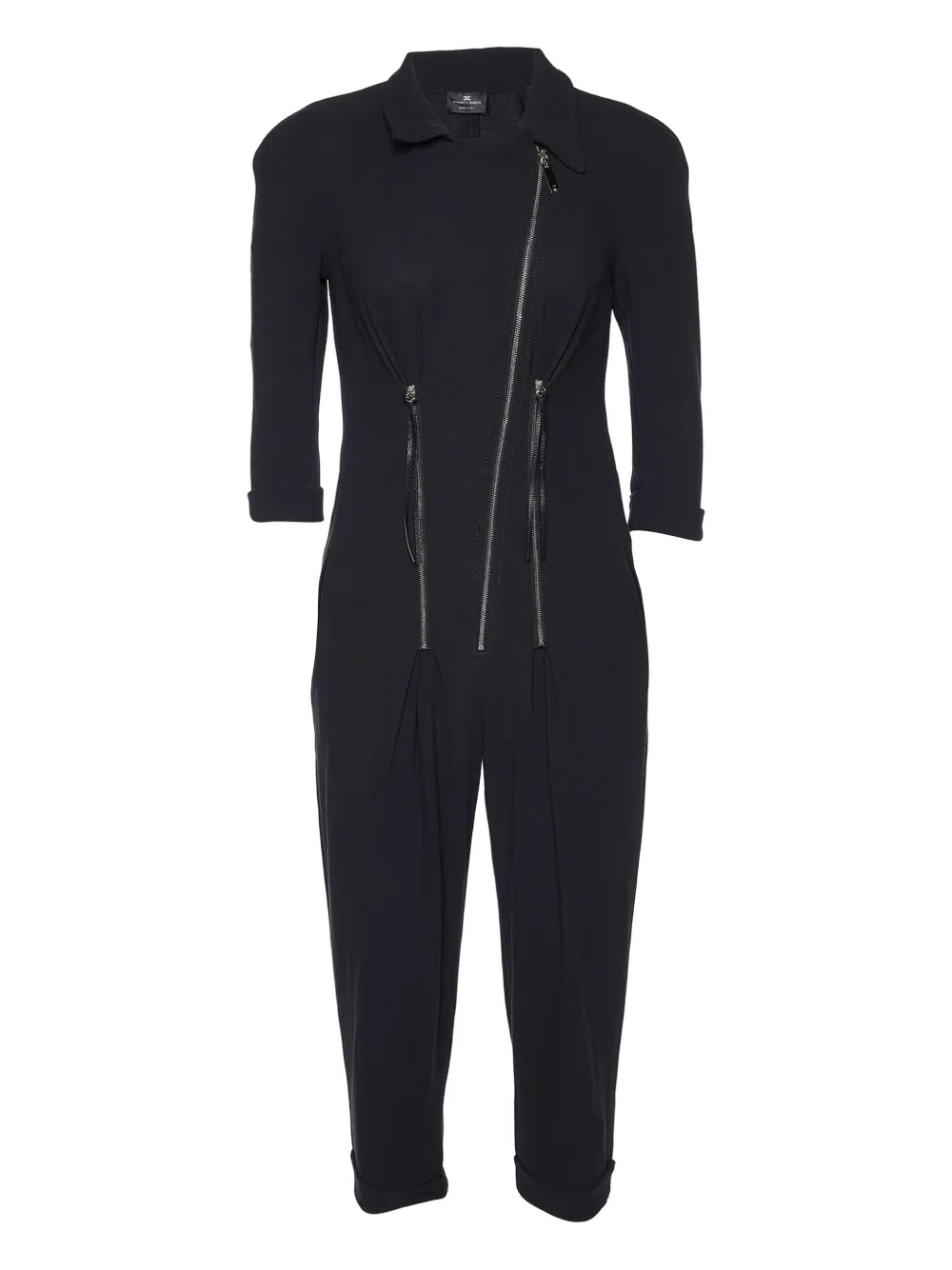 Elisabetta Franchi zip-detail jumpsuit - Nero