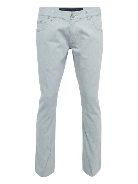 Armani Vintage logo-patch jeans