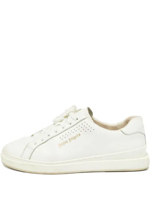 Palm Angels leather perforated sneakers
