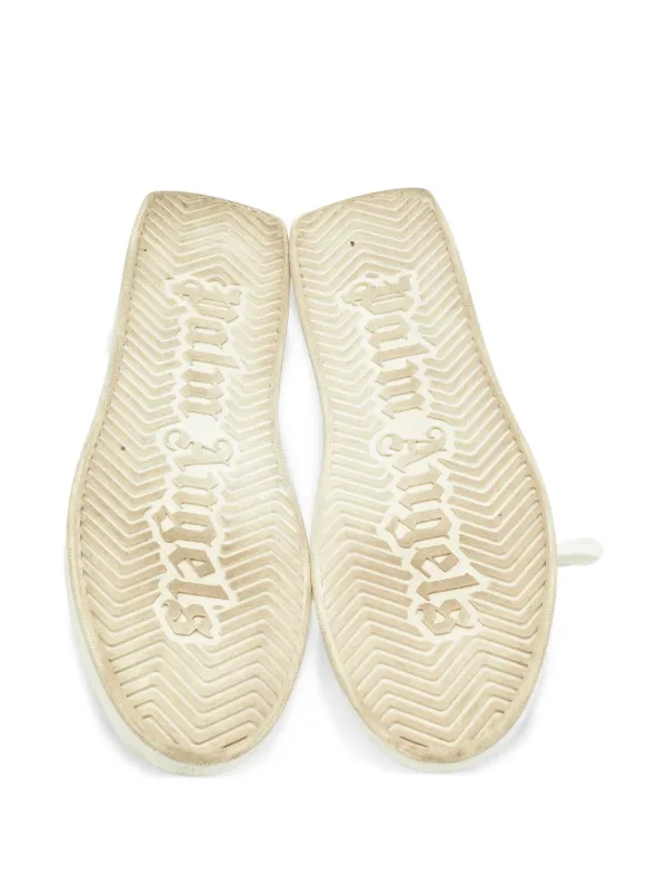 Palm Angels レザー スニーカー | ホワイト | FARFETCH JP