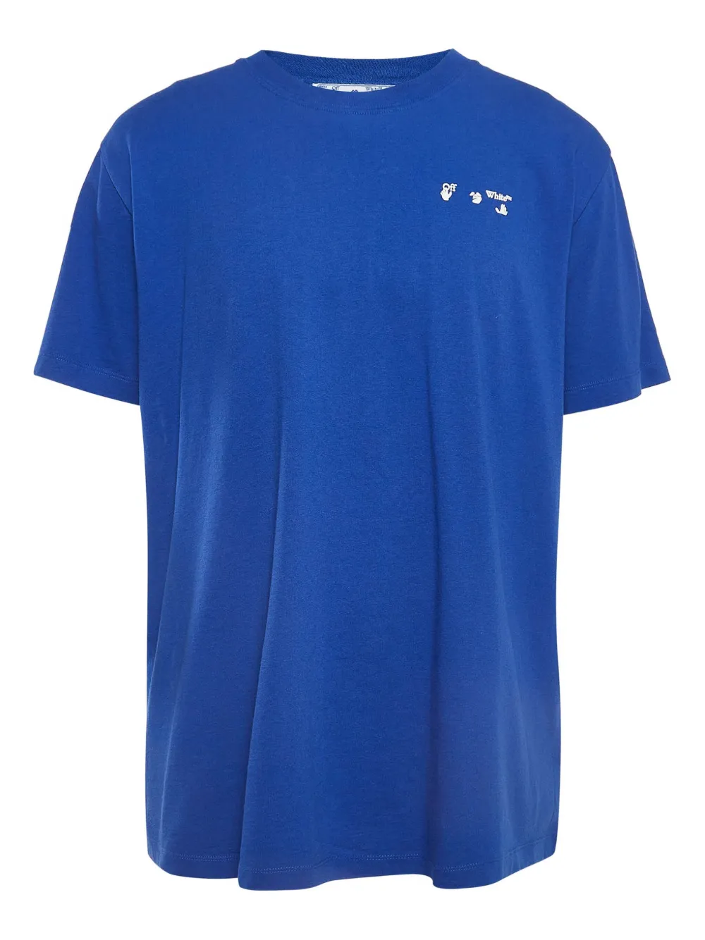 Off-White Pre-Owned round-neck cotton T-shirt | Blue | Image 1
