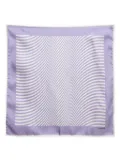 TOM FORD wave stripe pocket-square scarf - Purple