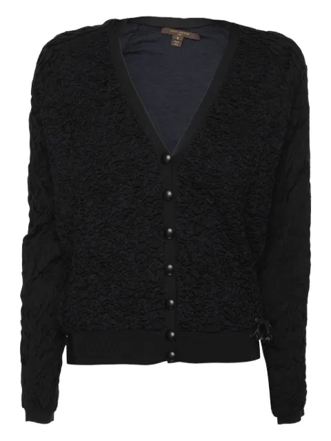 Louis Vuitton Pre-Owned textured silk cardigan