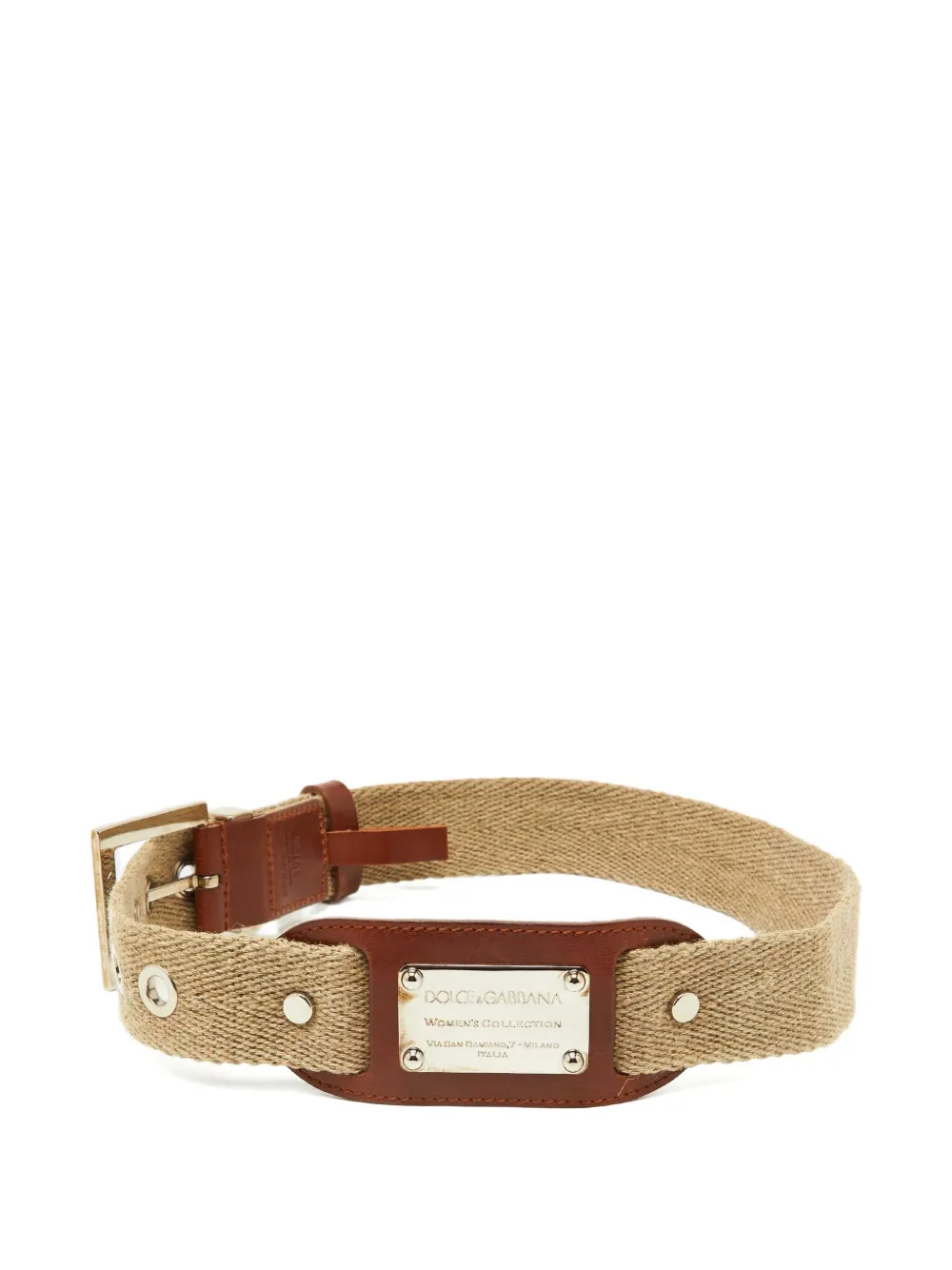 Dolce & Gabbana Pre-Owned canvas belt - Toni neutri