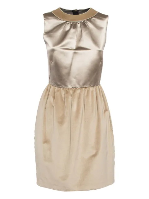 D&G Vintage vestido de terciopelo satinado a capas