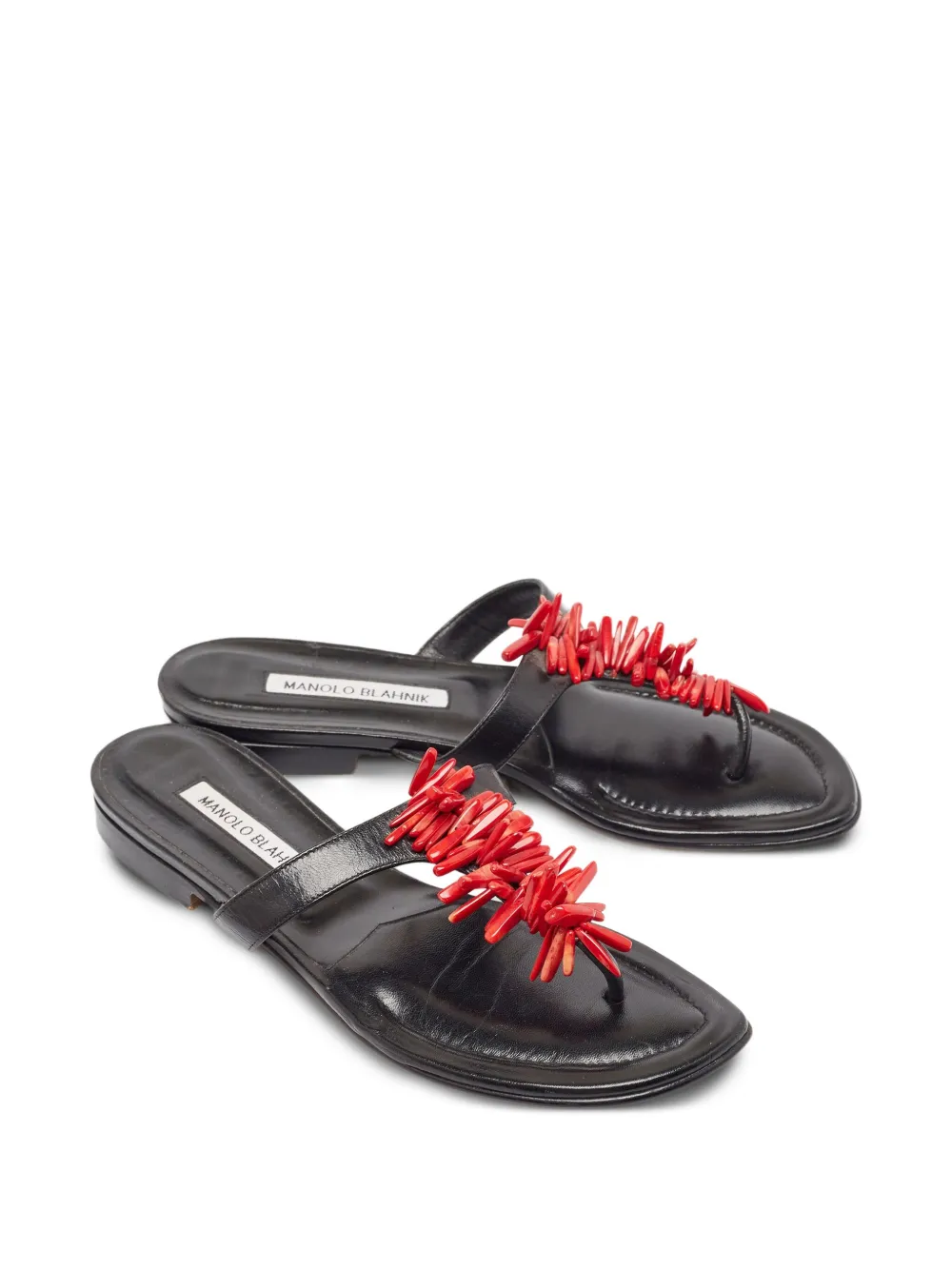 Manolo Blahnik leather thong flats | Image 2