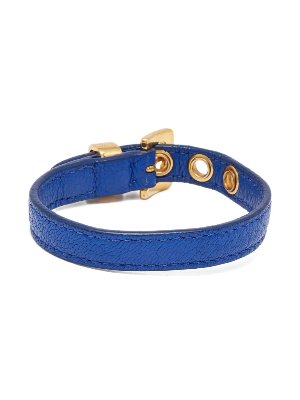 Miu Miu Pre-Owned pulsera Leather Buckle 2024 | azul | Image 1