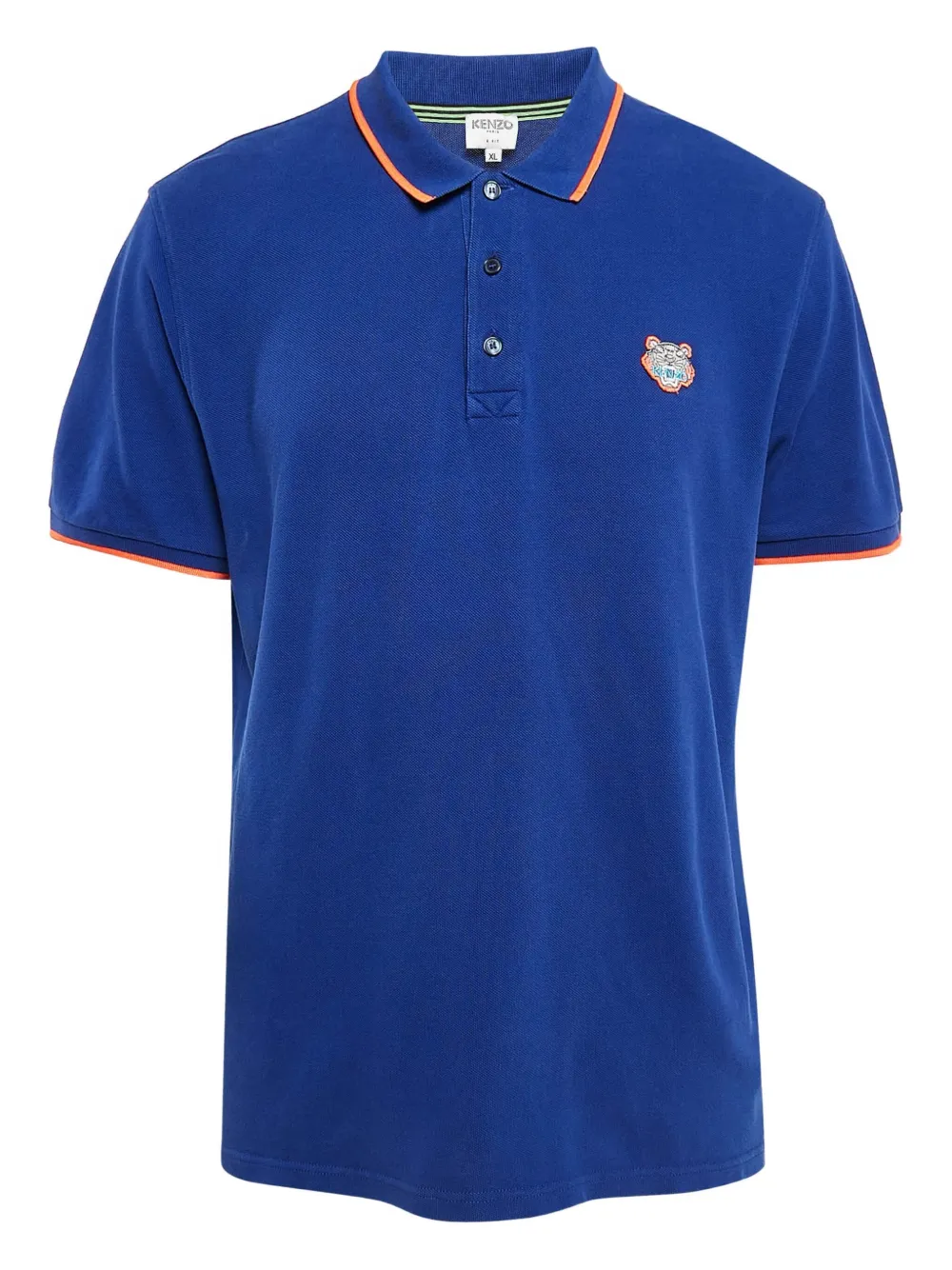 tiger-embroidery polo shirt