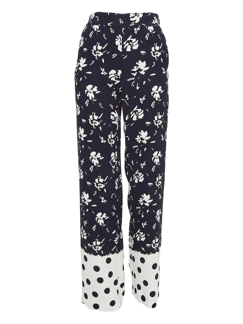 Carolina Herrera Vintage Pre-Owned floral-print trousers | Blue | Image 1