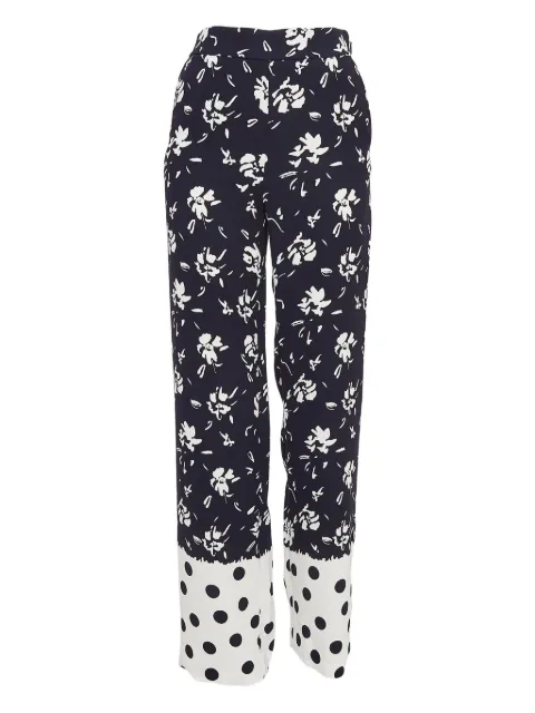 Carolina Herrera Vintage Pre-Owned floral-print trousers