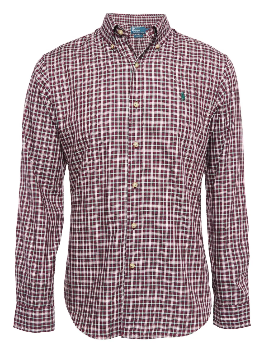 pre-owned checked cotton shirt