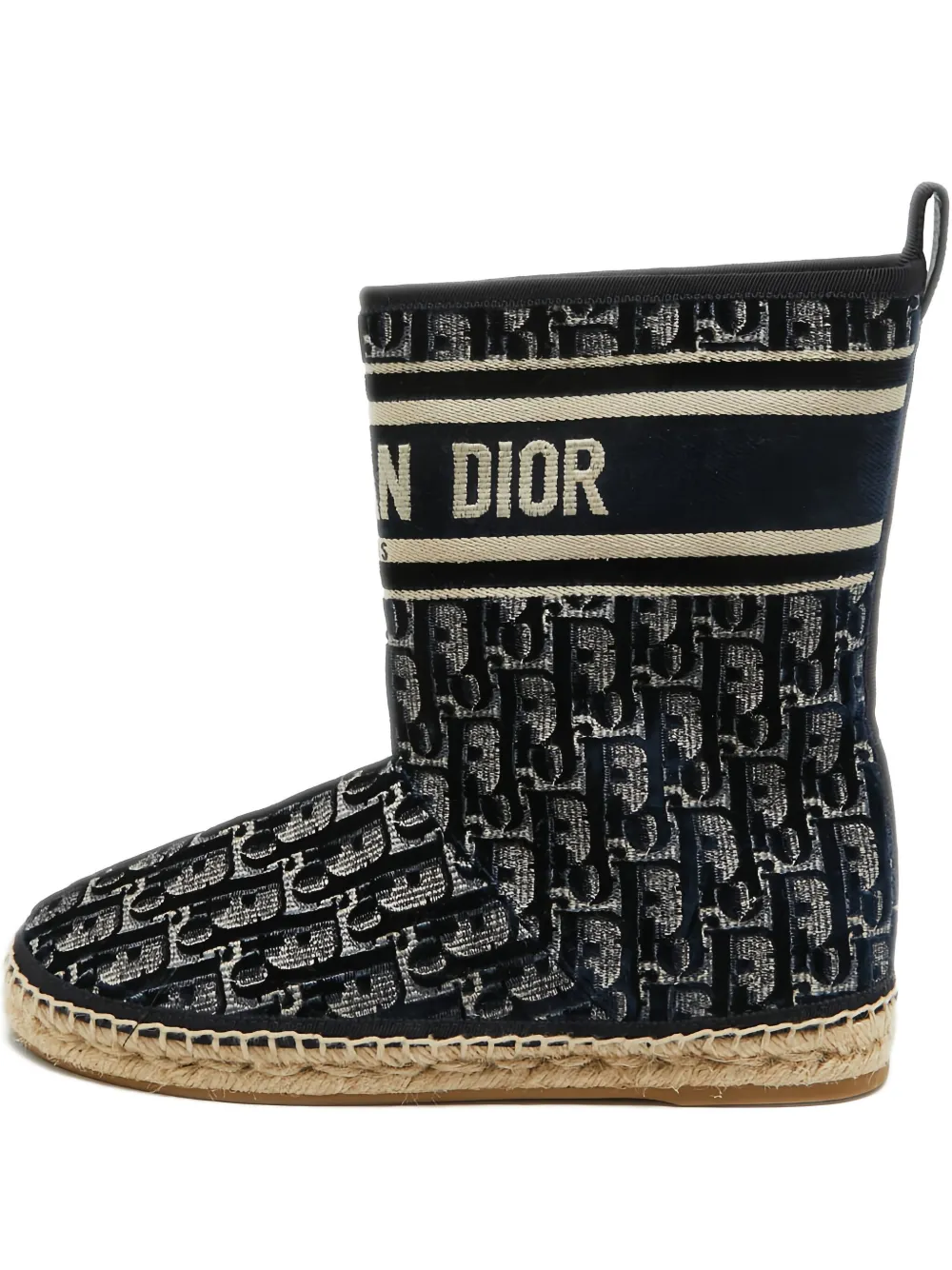 Christian Dior Pre-Owned Granville espadrille boots - ブラック Christian Dior Pre-Owned Granville espadrille boots - ブラック