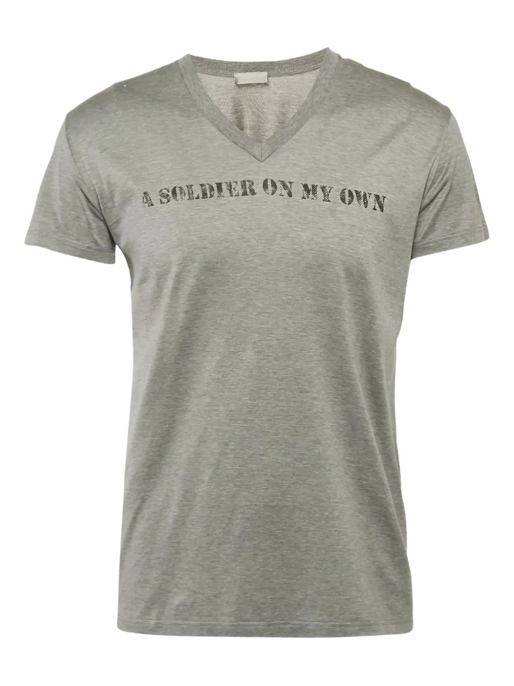 Christian Dior Pre-Owned Vネック Tシャツ - グレー Christian Dior Pre-Owned Vネック Tシャツ - グレー