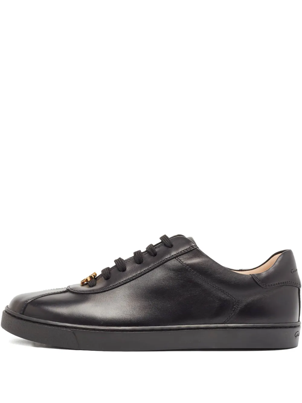 Gianvito Rossi lace-up leather sneakers | Black | Image 1