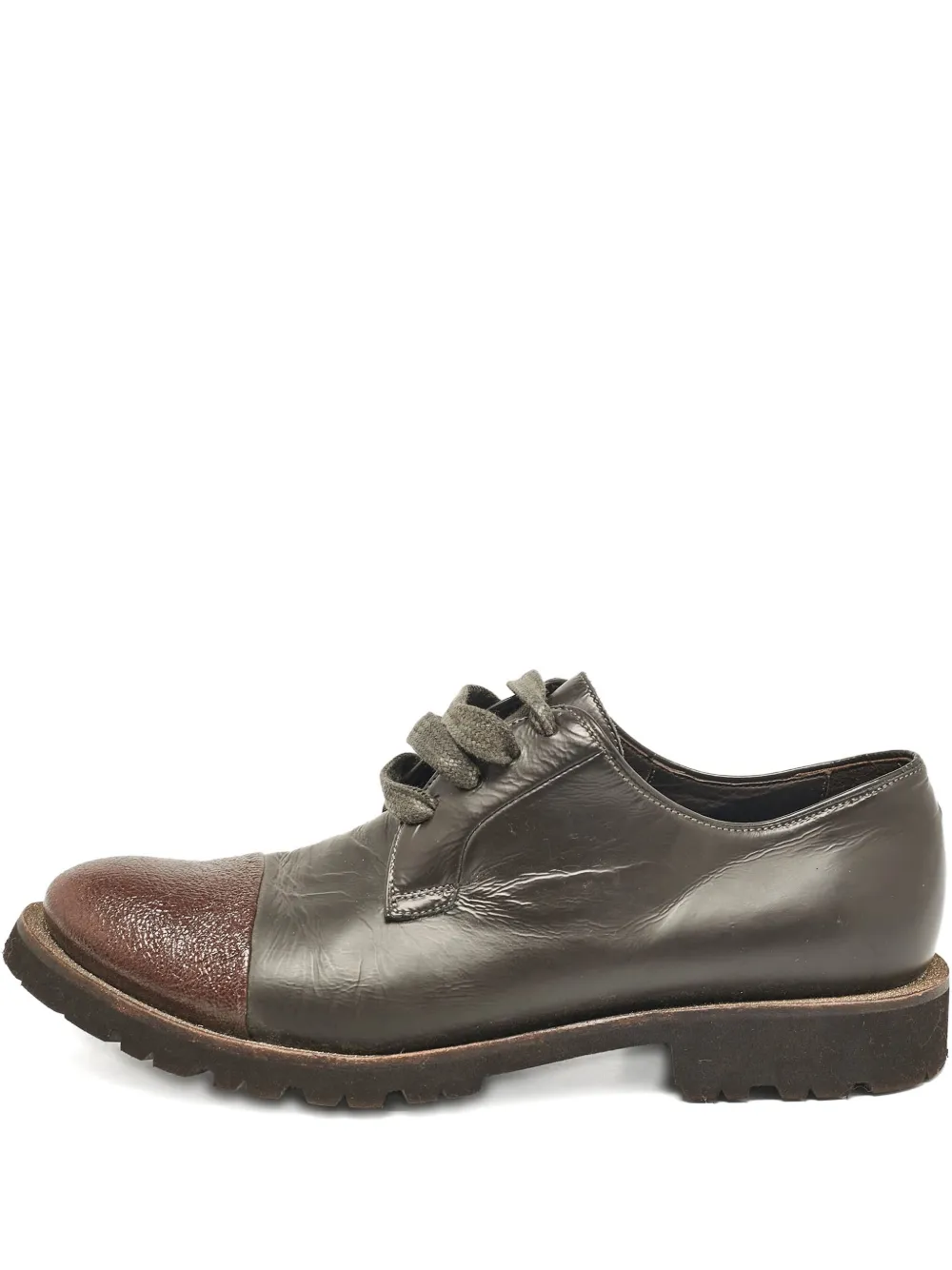Brunello Cucinelli leather Oxford shoes - ブラウン Brunello Cucinelli leather Oxford shoes - ブラウン