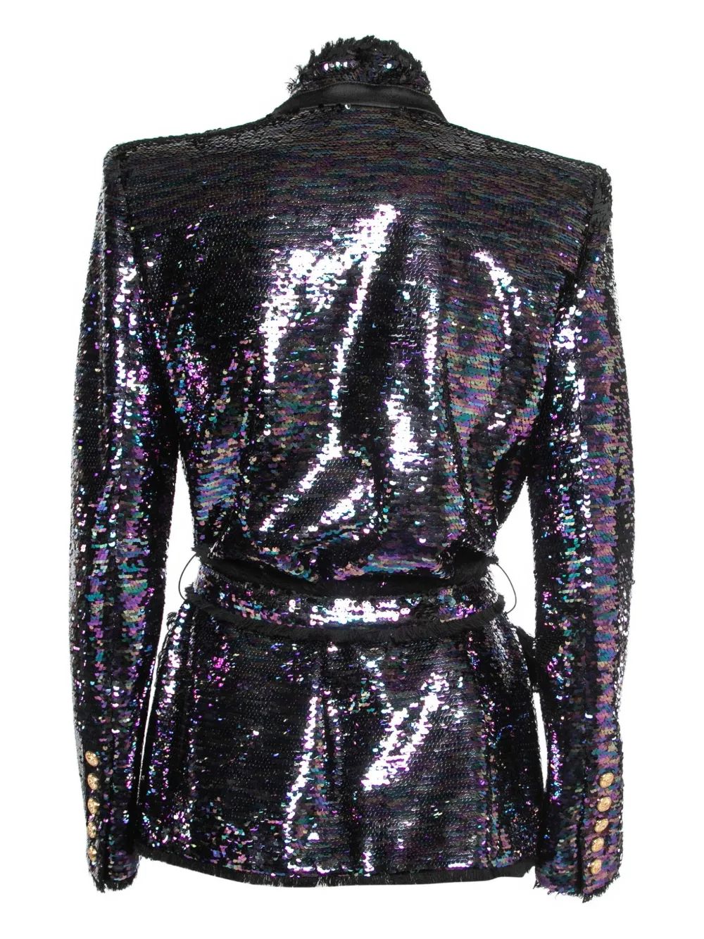 Balmain Pre-Owned sequined-embellished belted jacket | Image 2