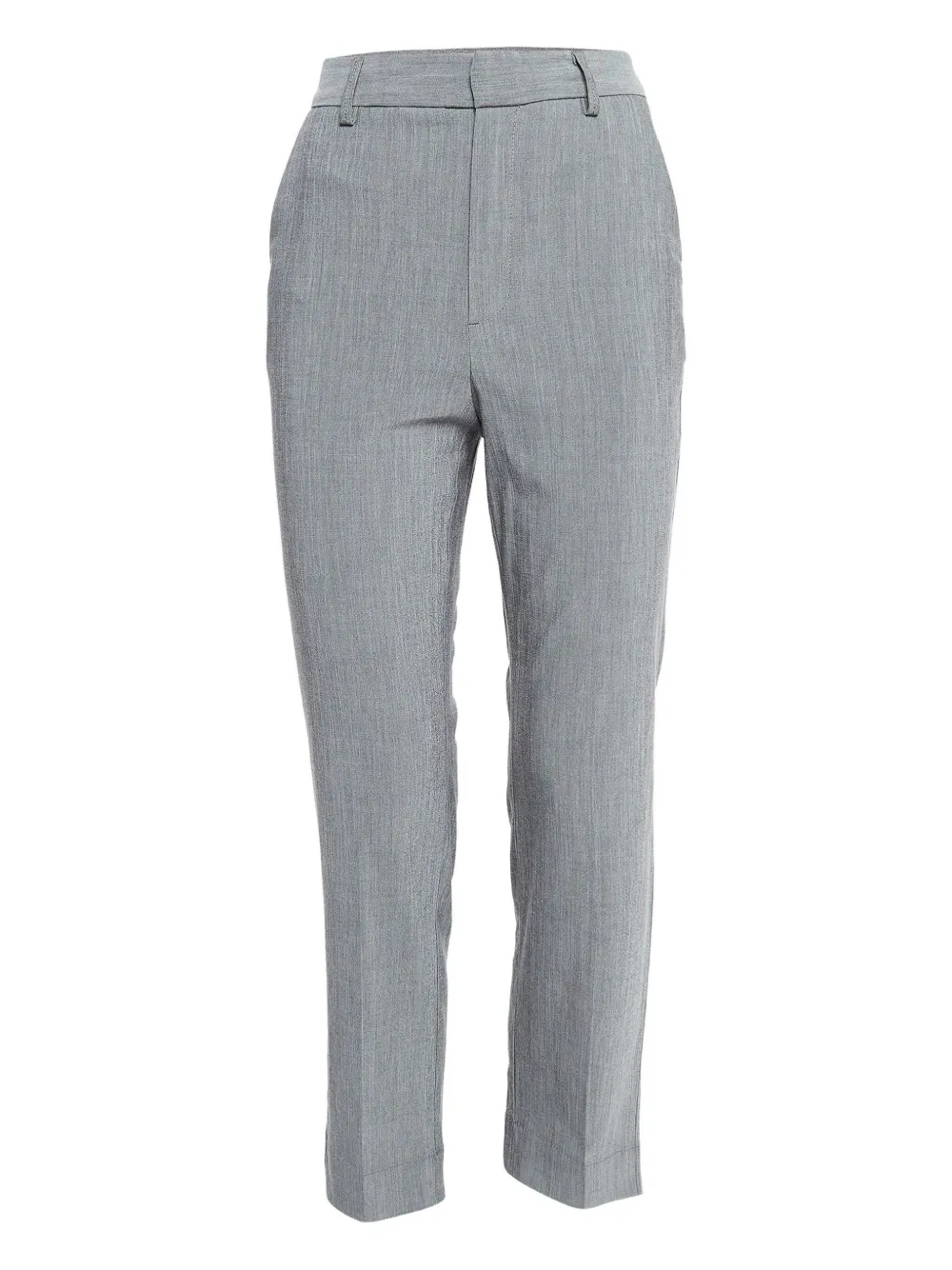 GANNI high-rise straight-leg trousers - Grey
