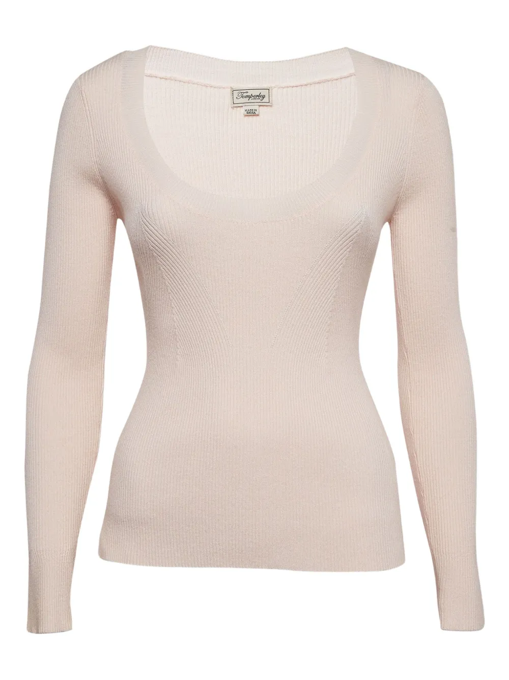 Temperley London pre-owned ribbed top | Pink | Image 1