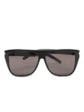 Saint Laurent Pre-Owned rectangle frame sunglasses - Black