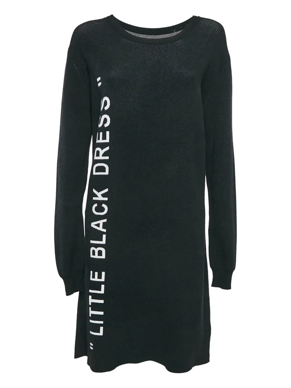 Off-White Pre-Owned 2021 text-print dress | Black | Image 1
