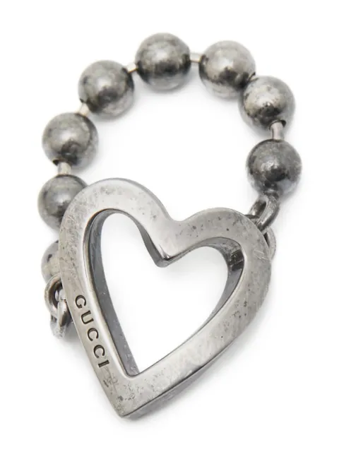Gucci Pre-Owned Heart ビーズ リング