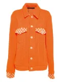 Louis Vuitton Pre-Owned waffle-knit jacket - Orange