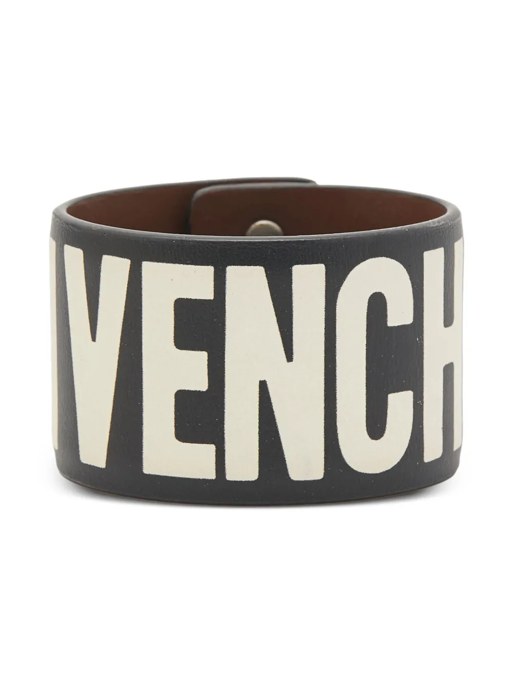 leather logo bracelet