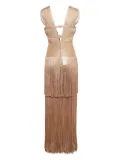 Hervé Léger Pre-Owned 2023 fringed lurex dress - Gold