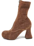 Stella McCartney Pre-Owned zip glitter boots - Brown