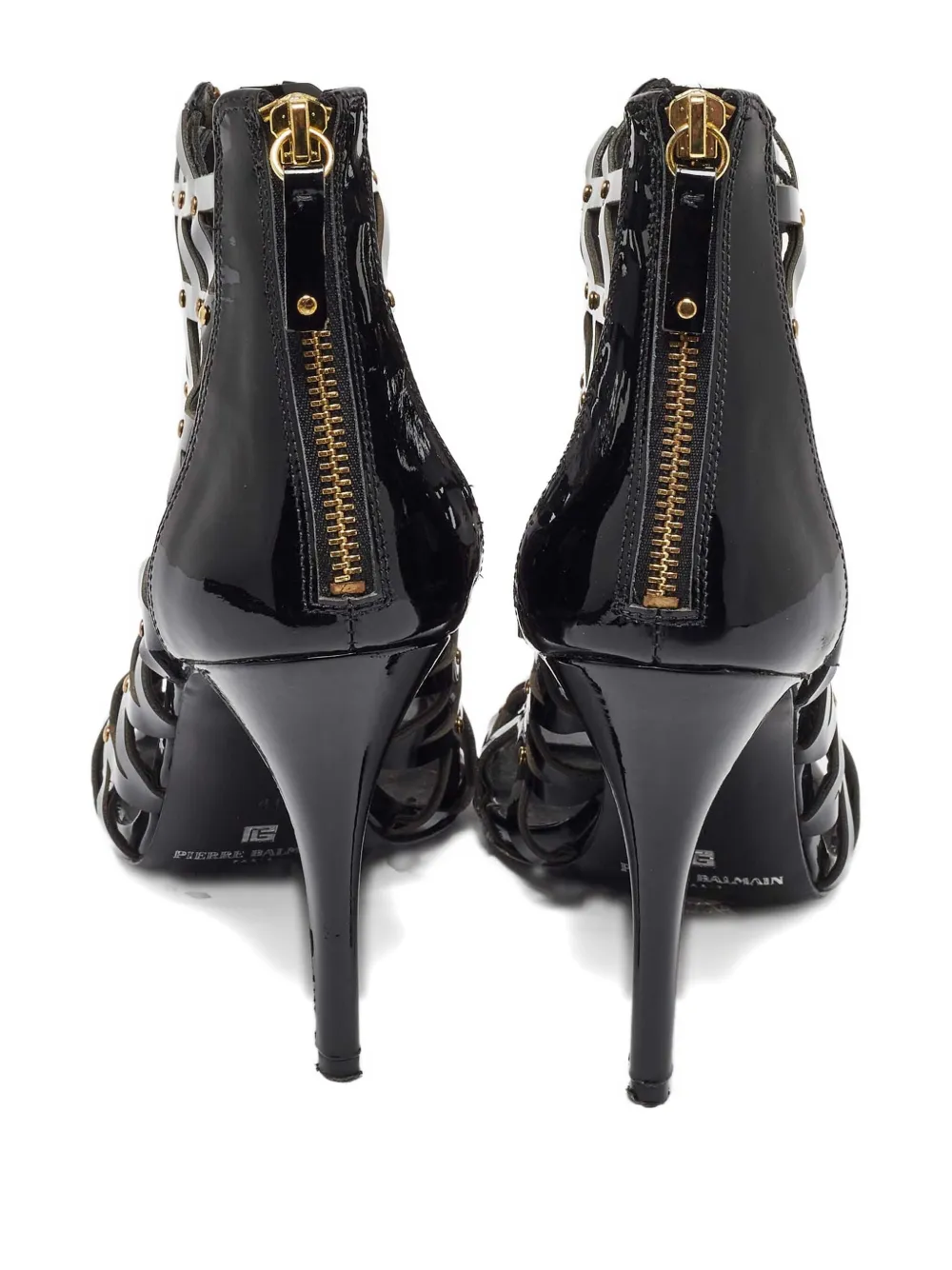 Pierre Balmain grid zip sandals | Image 2
