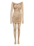 Alex Perry ruched mini dress set - Neutrals