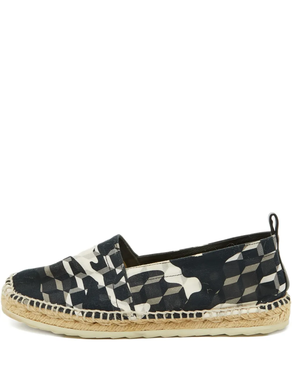 Pierre Hardy geometric canvas espadrilles | Black | Image 1