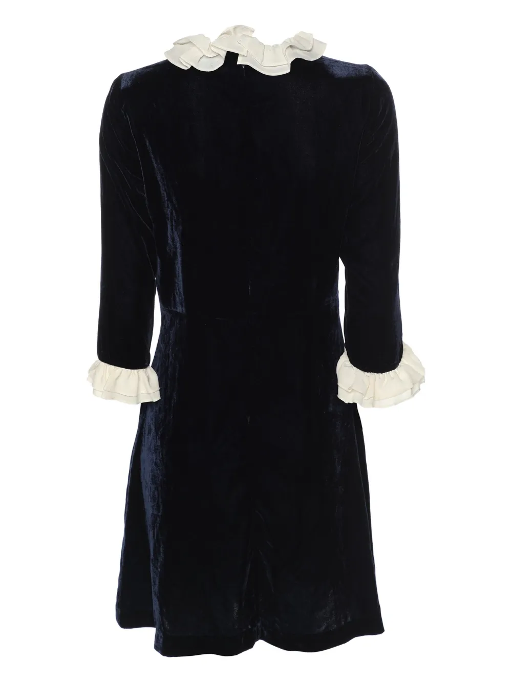 SANDRO Pre-owned velvet ruffled-embellishment dress | Image 2