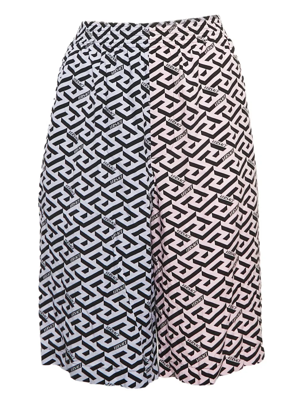 Versace Pre-Owned geometric-print trousers | Pink | Image 1