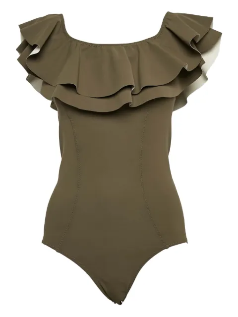 Lisa Marie Fernandez ruffled-panel swimsuit