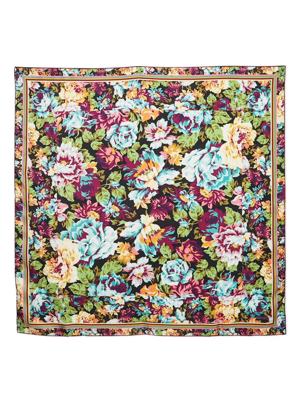 Kenzo Pre-Owned mascada con estampado floral | morado | Image 1